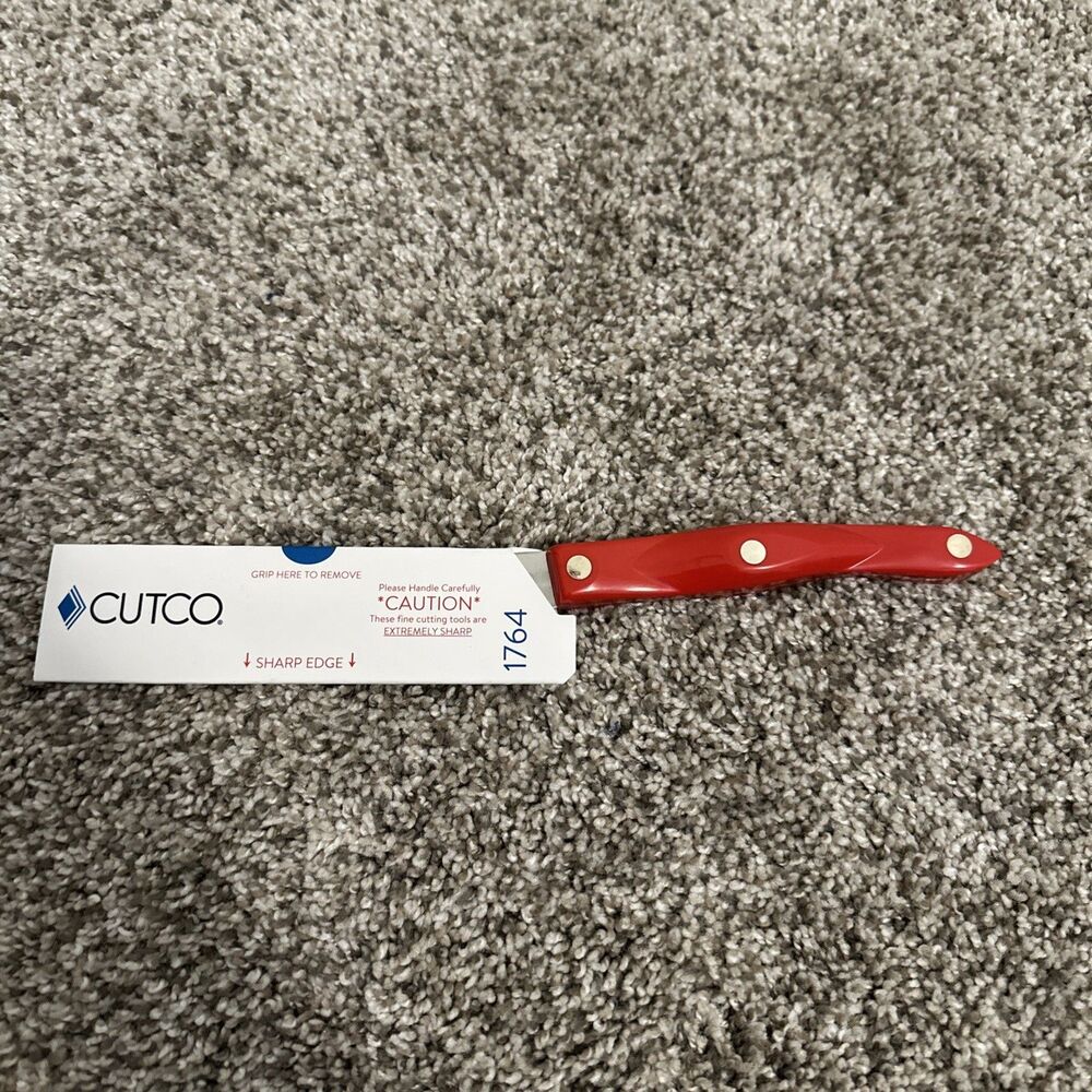 Cutco 1764 KS Traditional 5” Cheese Knife With Red Handle
